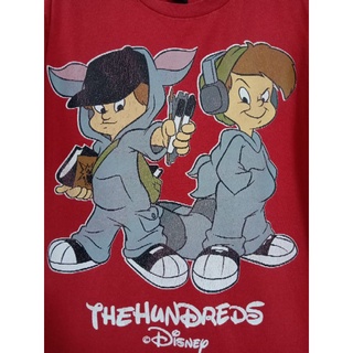 เสื้อยืด มือสอง ลายการ์ตูน the hundreds อก 40 ยาว 28