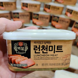 สินค้า 🐽 แฮมกระป๋อง จากเกาหลี ถูกสุดใน Shopee ส่งของทุกวัน!! Spam Luncheon Meat 200 และ 340g 스팸 รสชาติ กลมกล่อม ดั้งเดิม