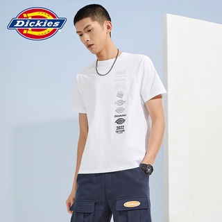 เสื้อยืดแขนสั้น พิมพ์ลาย Dickies แฟชั่นคู่รัก สําหรับผู้ชาย และผู้หญิง