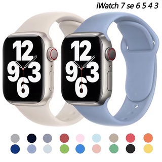 สินค้า สายนาฬิกาข้อมือซิลิโคน สําหรับ Apple Watch Band 44 มม. 40 มม. 41 มม. 45 มม. 42 มม. 38 มม. Iwatch 7 SE 6 5