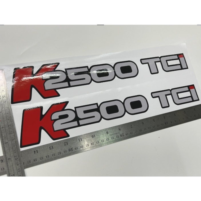สติ๊กเกอร์แบบดั้งเดิม ติดข้างประตู KIA คำว่า K2500 TCI sticker ติดรถ ...