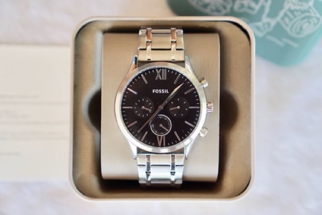 ผ่อน0-นาฬิกา-fossil-fenmore-midsize-multifunction-stainless-steel-watch-bq2406-สายสแตนเลส