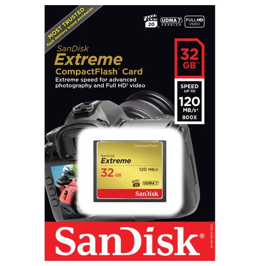 ภาพหน้าปกสินค้าSanDisk 32GB Extreme Compact Flash 120MB/s จากร้าน legendshopeemall บน Shopee