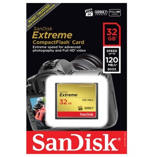 ภาพหน้าปกสินค้าSanDisk 32GB Extreme Compact Flash 120MB/s ที่เกี่ยวข้อง