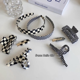 checkers collection 🏁 hair clips