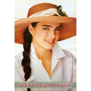 โปสเตอร์ ดารา หนัง บรุก ชีลส์ Brooke Shields 1987 POSTER 20”x31” Inch American Actress Model 80s