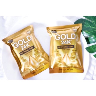 สบู่ทองคำ วีวี่ 24K Gold Soap By vivi ขนาด 80 กรัม