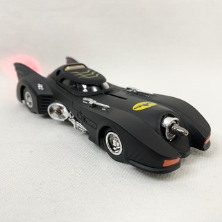 ภาพขนาดย่อของสินค้ารถโมเดลเหล็ก แบทแมน Batman สีดำด้าน มีไฟมีเสียง เปิดประตูได้