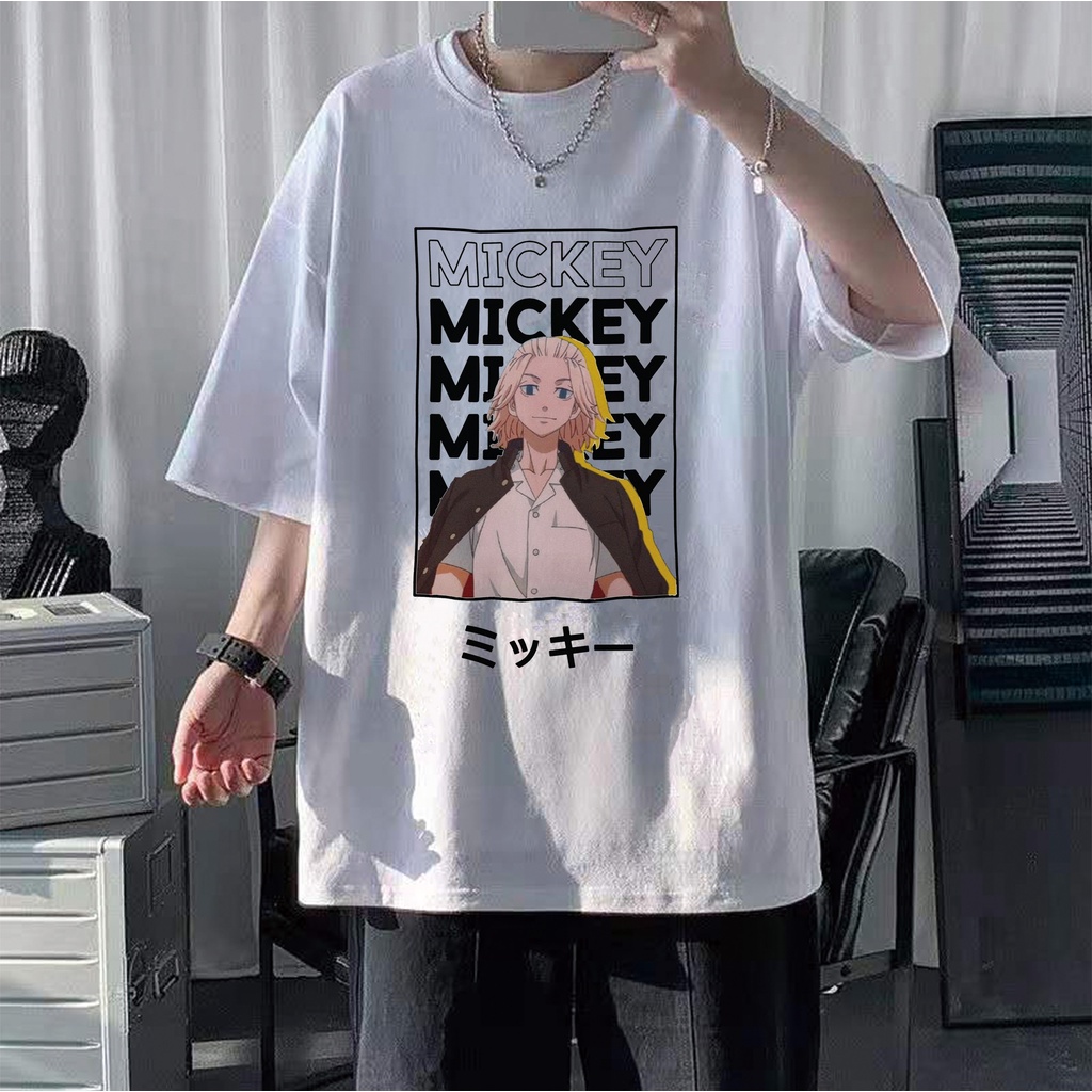 ภาพหน้าปกสินค้า100% cotton men's t-shirt short-sleeved Tokyo Revengers Mikey Draken style ins trend top summer Korean loose tide brand compassionate จากร้าน wete.th บน Shopee
