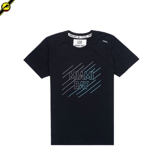 Miamibay T-shirt เสื้อยืด รุ่น Slash แฟชั่น คอกลม ลายสกรีน ผ้าฝ้าย cotton ฟอกนุ่ม ไซส์ S M L XL