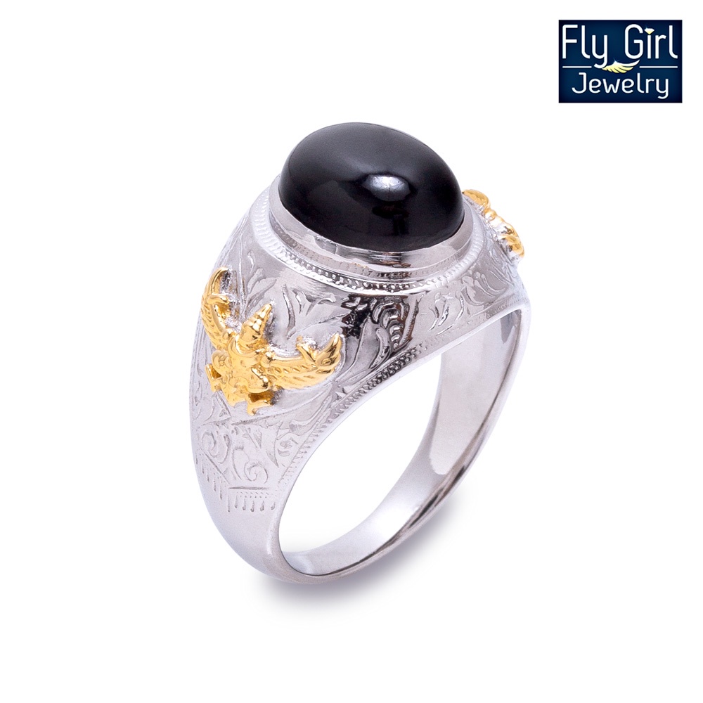 แหวนครุฑนิลแท้-garuda-ring-onyx-for-men