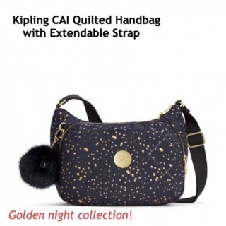 💕Kipling CAI Quilted Handbag with Extendable Strap 🌺กระเป๋าสะพายไหล่หรือสะพายข้าง