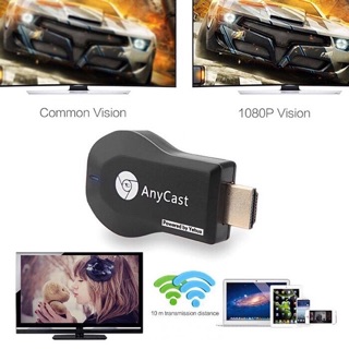 ภาพขนาดย่อของภาพหน้าปกสินค้าAnycast M9 Plus ล่าสุด HDMI WIFI Display ต่อมือถือไปทีวี ไม่ต้องลงแอพ จากร้าน joy_hot บน Shopee ภาพที่ 2