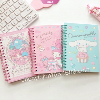 สมุดโน๊ต ลายการ์ตูนอนิเมะ Cinnamoroll My Melody Kuromi Kawaii แบบพกพา 60 หน้า