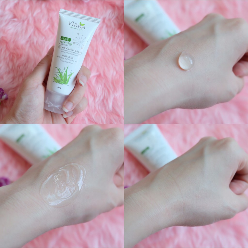 เจลว่านหางจระเข้ VIRRA เวียร์ร่า 40g Aloe Vera Gel สูตร Cell Detox ...