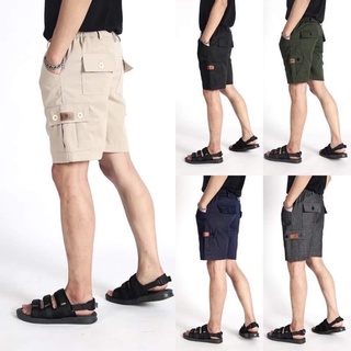 LOOKER-กางเกงวินเทจขาสั้น (รุ่นกระเป๋าข้าง) มีให้เลือก 5 สี (9%Clothing)