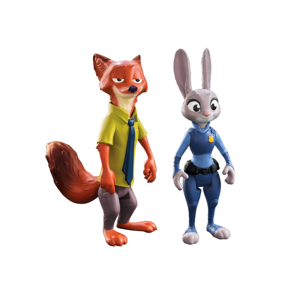Disney Zootopia Nick Wilde & Judy Hopps Large Action Figure Set ซูโท ...