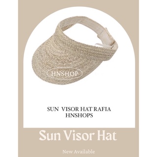 🔥จัดโปรถูกที่สุด🔥พร้อมส่ง 🇹🇭 หมวกสาน visor raffia หมวกสาน หมวกครึ่งหัว  หมวกถูก