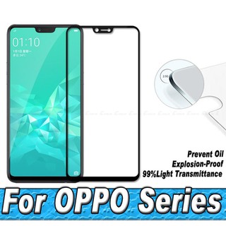 10D OPPO F3 F5 F7 F9 F11 F17 A12 A91 Lite Find X Realme C3i 6 A31 F15 2020 Pro Plus Lite เต็มจอ ฟิล์มกันรอย ฟิล์ม กระจกนิรภัย ป้องกันจอ