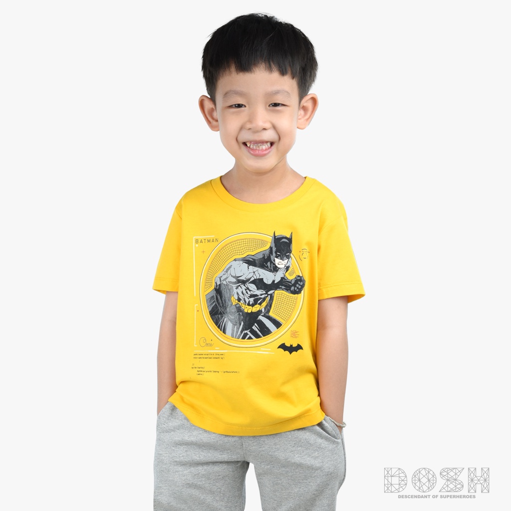 dosh-boyst-shirts-batman-เสื้อยืดคอกลม-แขนสั้น-เด็กชาย9dbbt5176-ye