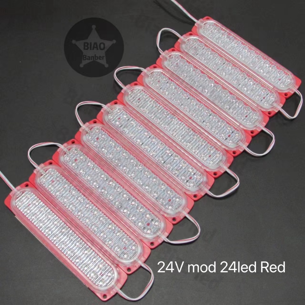 ไฟ-led-module-24led-24v-รถใหญ่-หกล้อ-สิบล้อ-มี8สีให้เลือก-10ชิ้น-1แผง