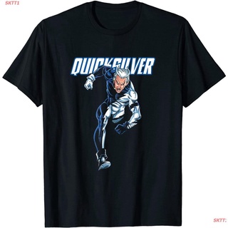 █♬♫♪♩ Marvelเสื้อยืดผู้ชายและผู้หญิง Marvel X-Men Quicksilver Pietro Maximoff Speed T-Shirt Marvel