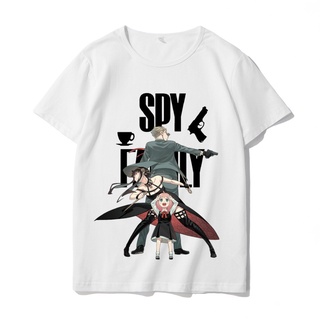 SPYxFAMILY คอกลม แฟชั่น ผ้าฝ้ายแท้ เสื้อยืด คอกลม แฟชั่น  เสื้อยืด ฤดูร้อน  อ่อนนุ่ม การ์ตูน&lt;2022&gt;