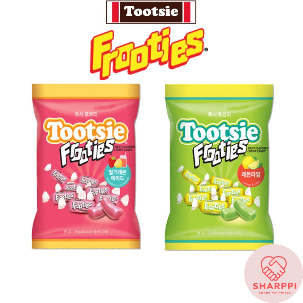 Tootsie Frooties ลูกอมคาราเมล รสสตรอเบอร์รี่ เลม่อน มะนาว และมะนาว 135 ...