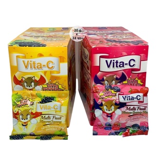สินค้า Vita-C Multi Fruit Flaver Gummy Plus 20 g.x24 ซอง