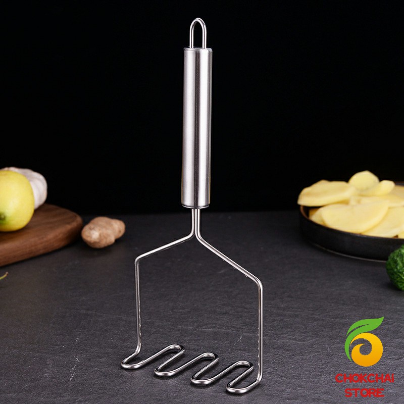 chokchaistore-ที่บดมันฝรั่ง-บดเผือก-บดอาหารทรงตัวเอส-ที่บดสแตนเลส-potato-masher