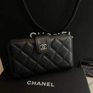 #chanel #mediumwallet Grade vip เเบบพับเเละมีซิบรอบ อุปกรณ์ full box set