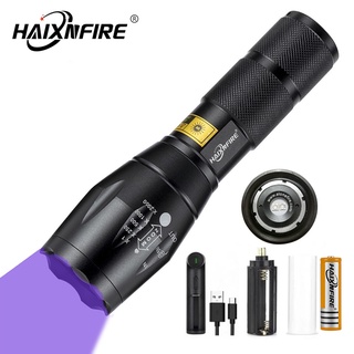 สินค้า Haixnfire G700 395NM 365NM ไฟฉาย LED UV ไฟฉายสีม่วง ไฟฉายอัลตราไวโอเลต