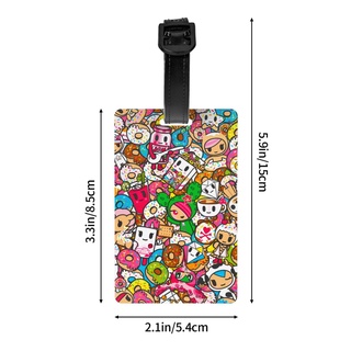 Tokidoki ป้ายแท็ก PVC 5.4*8.5 ซม. อุปกรณ์เสริม สําหรับติดกระเป๋าเดินทาง