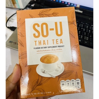 ภาพขนาดย่อของภาพหน้าปกสินค้าโซยู ชาไทย SO-U THAI TEA 1 กล่องมี5ซอง ขนาด 75 กรัม พร้อมส่ง จากร้าน minibeauty168 บน Shopee