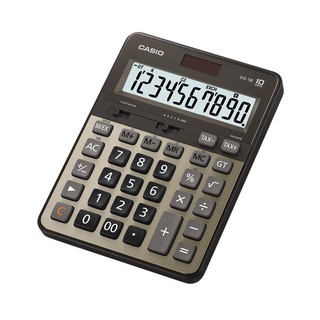 Casio Calculator เครื่องคิดเลข  คาสิโอ รุ่น  DS-1B-GD แบบทนทาน สีตัวเลขไม่เลือน 10 หลัก สีทอง