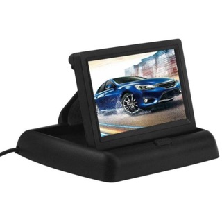 HD Reverse Camera สำรองจอแสดงผล TFT LCD ขนาด 4.3 นิ้วเครื่องเล่นวิดีโอในรถยนต์