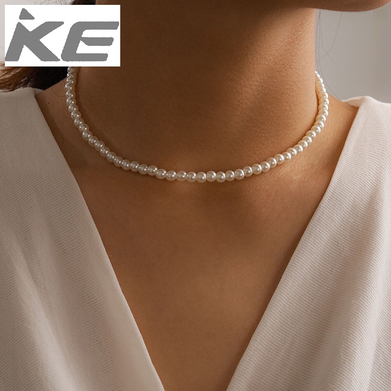 jewelry-korean-temperament-all-match-pearl-necklace-womens-single-necklace-clavicle-chain-for