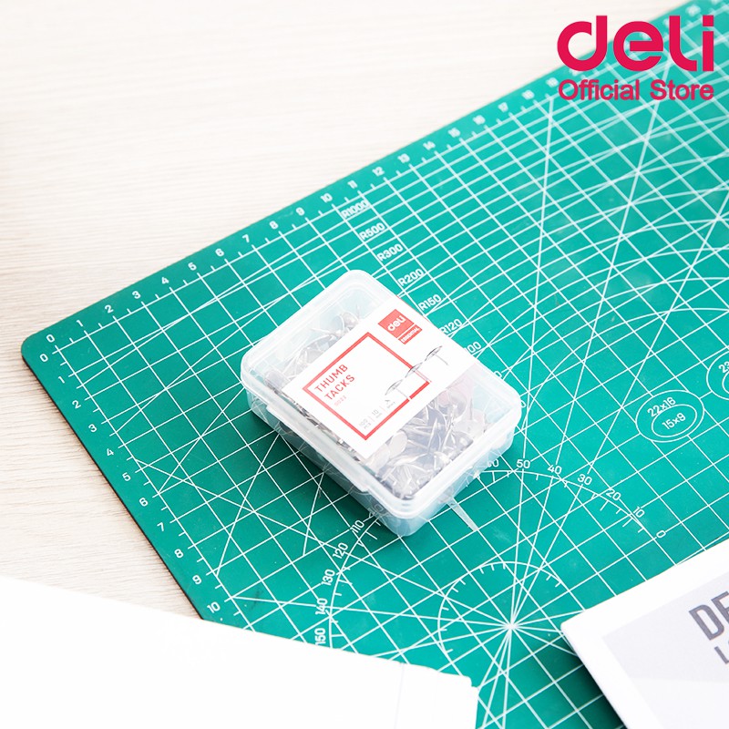 deli-0022-thumb-tack-หมุดอเนกประสงค์ขนาด-10-มิลลิเมตร-แพ็คกล่อง-10-กล่อง-หมุดปักบอร์ด-หมุดเสียบกระดาษ