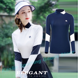 Ttygj เสื้อยืดแขนยาวลําลอง ป้องกันแดด พิมพ์ลาย เหมาะกับฤดูใบไม้ร่วง และฤดูหนาว สําหรับผู้หญิง