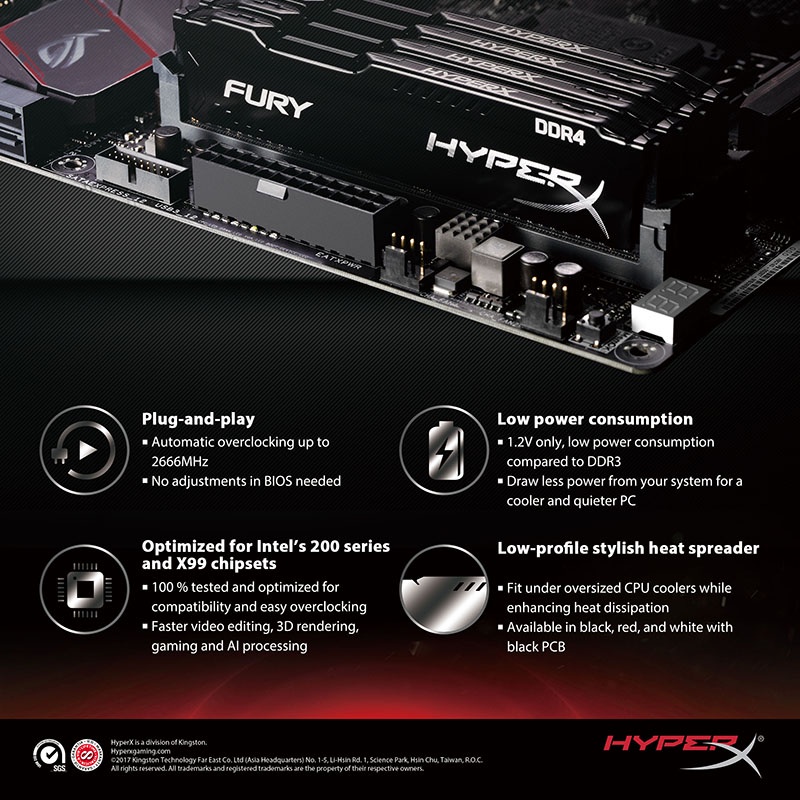 มีสินค้า-หน่วยความจำ-ram-เดสก์ท็อป-hyperx-fury-4gb-8gb-16gb-ddr4-dimm-หน่วยความจำเกมภายใน-288-พิน-ประกัน