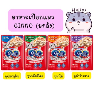 (ยกลัง) Ginno Cat Gourmet กินโนะ อาหารแมวแบบเปียก 60 g ( 48 ซอง )