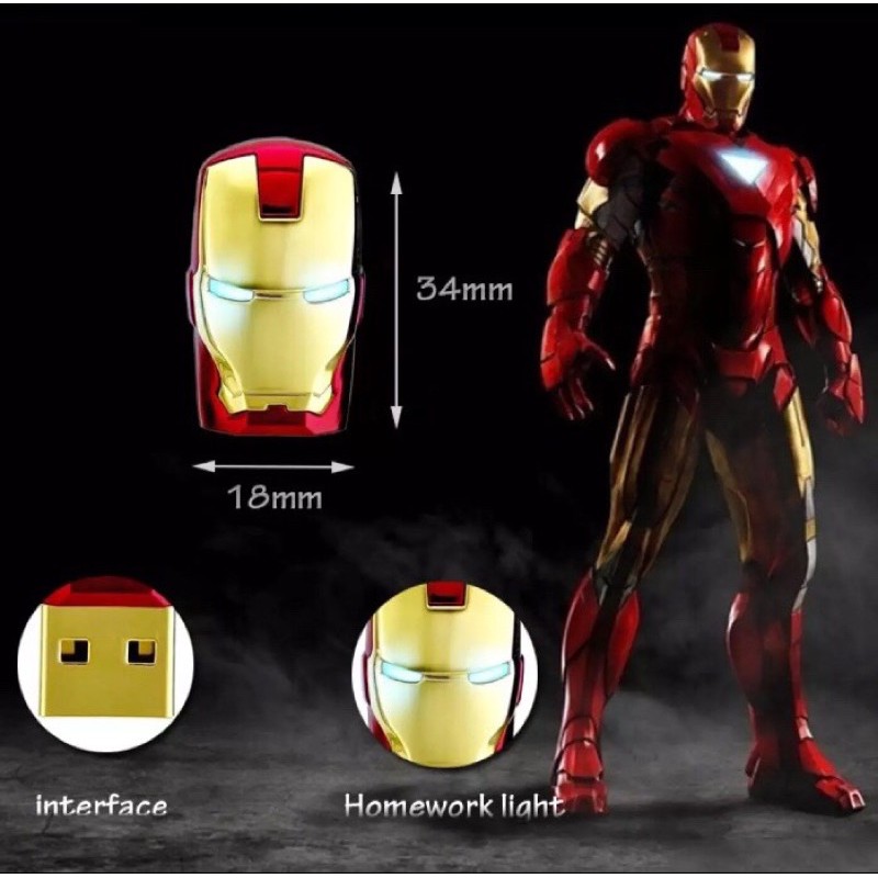 flash-drive-แฟลชไดร์ฟโลหะ-iron-man-64-gb