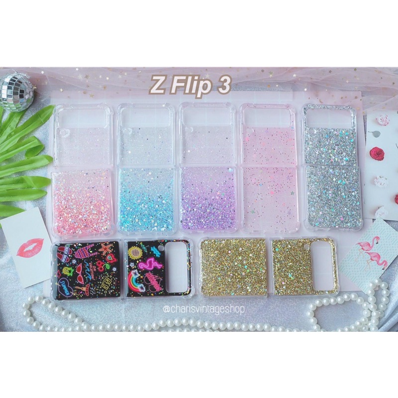 เคสกากเพชรติดชื่อ-รุ่น-z-flip-5-z-flip-4-z-flip-3-oppo-find-n2-มีหลายแบบหลายสีให้เลือก-ติดเป็นชื่อตัวเองได้