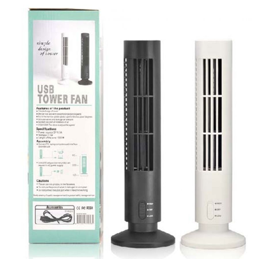 พัดลมตั้งโต๊ะ-usb-tower-fan