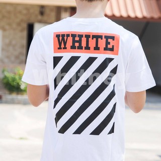 ⭐️ เสื้อยืด OFF-WHITE หน้าจอสีส้ม สีสว่าง. ❤️เนื้อดี.เสื้อยืดคอกลมผ้าฝ้ายสำหรับผู้ชายและผู้หญิง