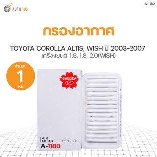 กรองอากาศ TOYOTA COROLLA ALTIS ปี 2003-2007 เครื่องยนต์ 1.6 1.8, WISH ปี 2004-2008 เครื่องยนต์ 2.0