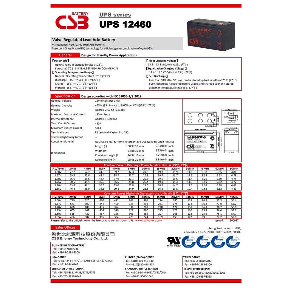 csb-battery-รุ่น-ups12460fr-12v-460w-สามารถใช้ได้กับเครื่องสำรองไฟทุกรุ่น-สินค้าใหม่-รับประกัน-1-ปี