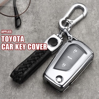 【เฉพาะกุญแจรถ ของแท้】toyota fortuner innova Soft TPU Remote Fob key Case cover holder ปลอกกุญแจรถ สําหรับ Toyota yaris hilux vell