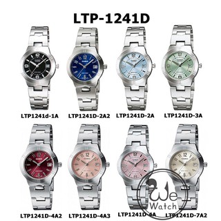 ภาพขนาดย่อของภาพหน้าปกสินค้าCASIO % รุ่น LTP-1241D นาฬิกาผู้หญิง สายสแตนเลส  กล่องและประกัน 1ปี LTP1241 LTP-1241 LTP1241D LTP1241 จากร้าน wewatchs บน Shopee