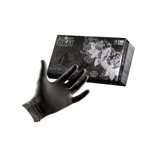 ตัวแทนแต่งตั้งจากโรงงาน-ออกใบกำกับได้* ถุงมือไนตรายสีดำไม่มีแป้ง ศรีตรังโกลฟส์ (Sri trang gloves) กล่องดำ(4 mil.) |
